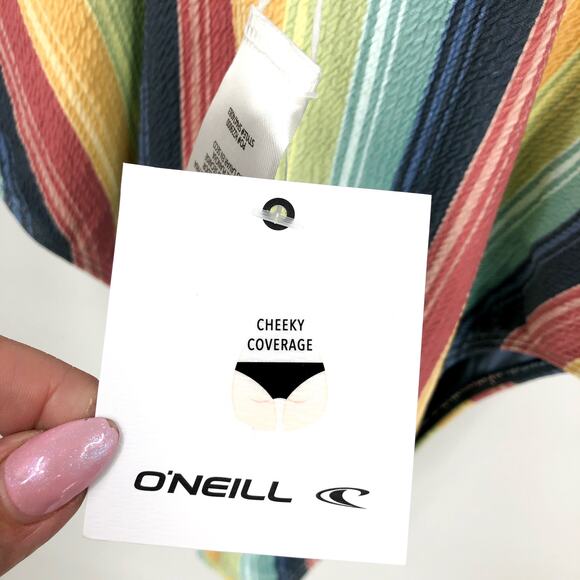 O'NEILL Women's North Shore One-Piece Swimsuit XL Multi Beach Bound Stripe NWT - Picture 11 of 13